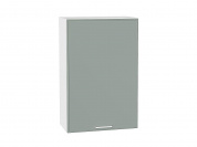 Шкаф верхний с 1-ой дверцей Квадро 920*600*321 Аквамарин / Белый