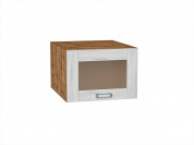 Шкаф верхний горизонтальный остекленный глубокий Лофт 358*500*576 Nordic Oak / Дуб Вотан