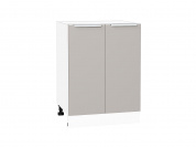 Шкаф нижний с 2-мя дверцами Фьюжн 816*600*480 Clay Silk / Белый