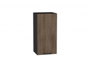 Шкаф верхний с 1-ой дверцей Флэт 716*350*318 Brown Casella Oak 2S / Graphite
