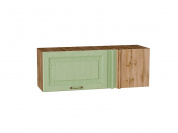 Шкаф верхний прямой угловой горизонтальный Ницца 358*1000*350 Дуб оливковый / Дуб Вотан