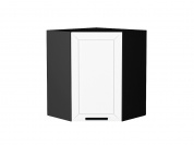 Шкаф верхний угловой Глетчер 716*600*600 Айленд Силк / Graphite