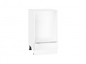 Шкаф нижний под духовку Фьюжн 816*450*476 Silky White / Белый