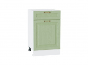 Шкаф нижний с 1-ой дверцей и ящиком Ницца 816*500*478 Дуб оливковый / Белый