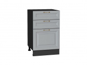 Шкаф нижний с 3-мя ящиками Ницца 816*500*478 Графит / Graphite