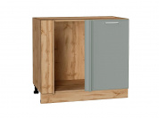 Шкаф нижний угловой Квадро 816*890*481 Аквамарин / Дуб Вотан