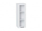 Шкаф верхний с 1-ой остекленной дверцей Барселона 920*300*324 Белый / Белый