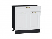 Шкаф нижний с 2-мя дверцами и ящиком Ницца 816*800*478 Белый / Graphite