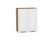 Шкаф верхний с 2-мя дверцами Дублин 716*600*318 Special White / Дуб Вотан
