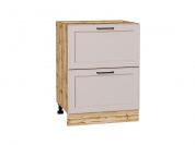 Шкаф нижний с 2-мя ящиками Барселона 816*600*484 Кашемир / Дуб Вотан