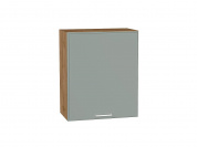 Шкаф верхний с 1-ой дверцей Квадро 716*600*321 Аквамарин / Дуб Вотан