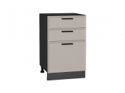 Шкаф нижний с 3-мя ящиками Фрейм 816*500*484 Clay Silk / Graphite