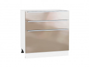 Шкаф нижний с 3-мя ящиками Фьюжн 816*800*480 Gallant / Белый