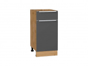 Шкаф нижний с 1-ой дверцей и ящиком Фьюжн 816*400*480 Stormy Silk / Дуб Вотан