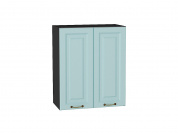 Шкаф верхний с 2-мя дверцами Ницца 716*600*318 Голубой / Graphite