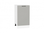 Шкаф нижний с 1-ой дверцей Флэт 816*450*478 Light Grey In 2S / Белый