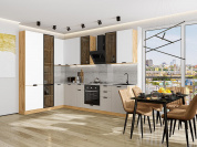 Евро Лайн-07 2340*2000/3000*600 Белый/Агат