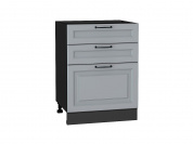 Шкаф нижний с 3-мя ящиками Ницца 816*600*480 Magnum / Graphite