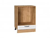 Шкаф нижний под духовку Дублин 816*600*474 Special White / Дуб Вотан
