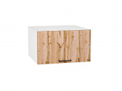 Шкаф верхний горизонтальный глубокий Флэт 358*600*574 Wotan Oak 2S / Белый