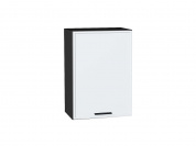 Шкаф верхний с 1-ой дверцей Фрейм 716*500*324 White Silk / Graphite