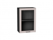 Шкаф верхний с 1-ой остекленной дверцей Барселона 716*500*324 Кашемир / Graphite