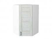 Шкаф верхний угловой Лофт 920*600*600 Nordic Oak / Белый