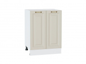 Шкаф нижний с 2-мя дверцами Ницца 816*600*478 Агат / Белый