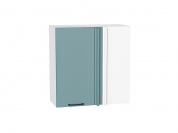 Шкаф верхний прямой угловой Флэт 716*700*345 Grey-green In 2S / Белый