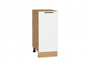 Шкаф нижний с 1-ой дверцей Лайт 816*350*478 Special White / Дуб Вотан
