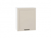 Шкаф верхний с 1-ой дверцей Нео 716*600*320 Cream Silk / Белый