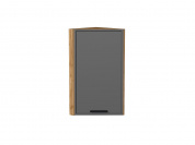 Шкаф верхний торцевой Фрейм 716*300*310 Stormy Silk / Дуб Вотан