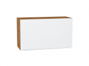 Шкаф верхний горизонтальный Фьюжн 458*800*318 Silky White / Дуб Вотан