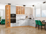 Нео-04 2340*3200/1800*600 Cream Silk/Grey Silk