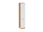 Шкаф пенал с 2-мя дверцами Ницца 2132*400*574 Белый / Дуб Вотан