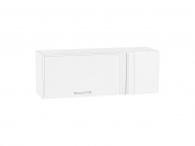 Шкаф верхний прямой угловой горизонтальный Квадро 358*1000*350 Белый / Белый