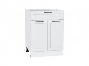 Шкаф нижний с 2-мя дверцами и ящиком Барселона 816*600*484 Белый / Белый