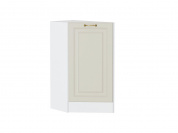 Шкаф нижний торцевой Ницца 816*296*552 Агат / Белый