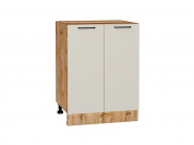 Шкаф нижний с 2-мя дверцами Флэт 816*600*478 Cashmere In 2S / Дуб Вотан