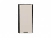 Шкаф верхний торцевой Фрейм 920*300*310 Cream Silk / Graphite