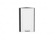 Шкаф верхний торцевой Дублин 716*300*304 Special White / Graphite