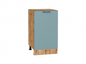 Шкаф нижний с 1-ой дверцей Флэт 816*450*478 Grey-green In 2S / Дуб Вотан