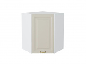 Шкаф верхний угловой Ницца 716*600*600 Агат / Белый