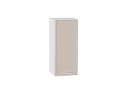 Шкаф верхний с 1-ой дверцей Квадро 716*300*321 Кашемир / Белый