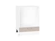 Шкаф нижний под духовку Квадро 816*600*477 Кашемир / Белый