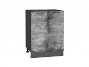 Шкаф нижний с 2-мя дверцами Флэт 816*600*478 Temple Stone 2S / Graphite