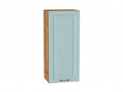 Шкаф верхний с 1-ой дверцей Ницца 920*400*318 Голубой / Дуб Вотан