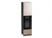 Шкаф пенал с 1-ой дверцей и ящиком под технику Фьюжн 2336*600*576 Gallant / Graphite