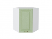 Шкаф верхний угловой Ницца 716*600*600 Дуб оливковый / Белый