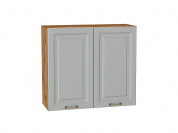 Шкаф верхний с 2-мя дверцами Ницца 716*800*318 Графит / Дуб Вотан